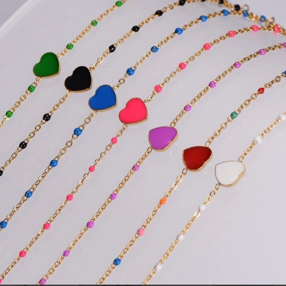 Heart bracelet stainless steel